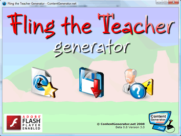 Fling the Teacher generator