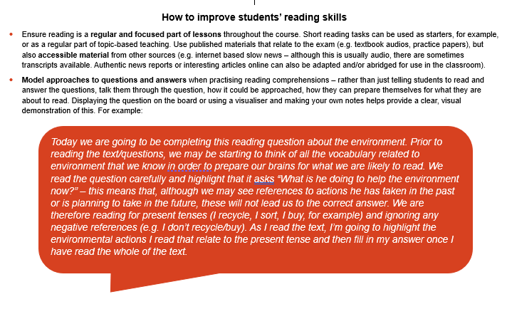 reading lesson plan